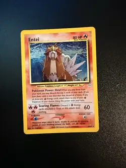 Pokemon Entei Neo Revelation TCG Holo Unlimited Rare Card 6/64 NM Condition - Image 1