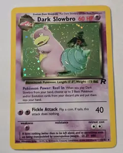 Dark Slowbro 12/82 Pokemon Team Rocket Unlimited Holo Rare Card WOTC NM - Image 1