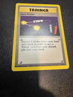 Pokemon TCG Item Finder Base Set Unlimited Rare Card NM 74/102 - Image 2