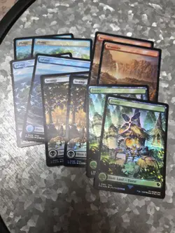 10 Chocobo Track Foil Lands Magic The Gathering Trading Card - Image 1