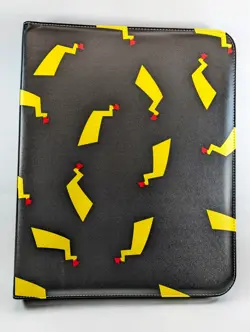 Black Pokemon Card Binder - Pikachu 900 Card Binder - Black and Yellow TCG Gift - Image 2