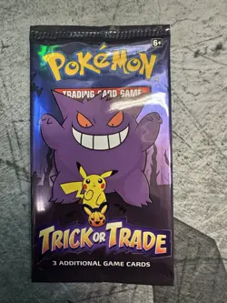 Pokemon Trick or Trade Halloween 3-Card Booster Pack Factory Sealed English TCG - Image 1