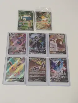 Pokemon Sealed Snorlax,Eevee Promo/Skuntank,Lumineon Alt Art Full Art Holo Cards - Image 1