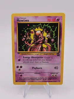 Pokemon TCG Mewtwo Black Star Promo Card 14 LP Condition - Image 1