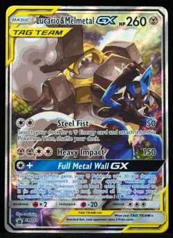 Lucario & Melmetal GX #SM192 MP Pokemon Card - Image 1