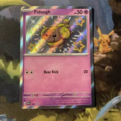 Fidough (SVP 69) black star promo rare baby shiny Pokemon card - Image 1