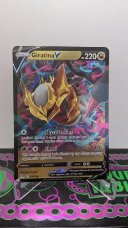 Giratina V 130/196 Holo Ultra Rare Card SWSH11: Lost Origin Pokemon TCG NM/M - Image 1