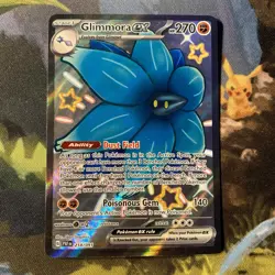 Glimmora ex (Paldean Fates 218/91) full art shiny rare Pokemon card - Image 1