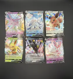 Pokemon TCG Eeveelution V Card Lot Of 6 Near Mint Condition - Image 1