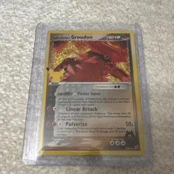 Pokemon TCG Team Magma's Groudon Holo 9/95 Rare Ground 100HP Card - Image 1