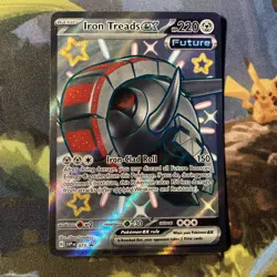 Iron Treads ex (SVP 73) black star promo rare Pokemon card - Image 1