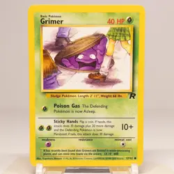 Grimer 57/82 HP Team Rocket English Pokemon Card TCG - Image 1