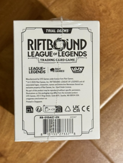 Riftbound League of Legends Trading Card Game Trial Deck Set, SEALED, ENGLISH - Image 3