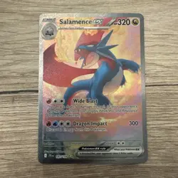 Pokemon TCG Salamence EX 187/159 Journey Together Special Illustration Rare Card - Image 1