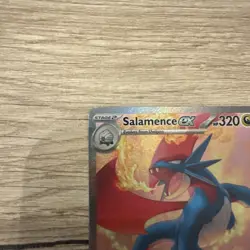 Pokemon TCG Salamence EX 187/159 Journey Together Special Illustration Rare Card - Image 3