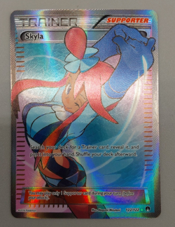 Pokemon TCG Trainer Skyla Breakpoint Full Art Ultra Rare Card 122/122 - LP - Image 1
