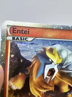 Pokemon Entei HGSS20 Promo Heart Gold Soul Silver Pokemon Card Holo Foil LP - Image 4