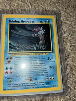 Pokemon TCG Neo Revelation Shining Gyarados 65/64 Secret Rare Holo Card English - Image 1