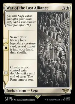 LTR WAR OF THE LAST ALLIANCE 1x Rare Lord of the Rings MTG NM - Image 1