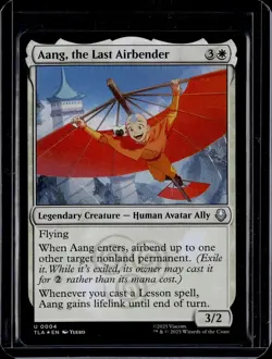 Aang, the Last Airbender - 4 - Foil - TLA - NM - MTG Magic the Gathering - Image 1
