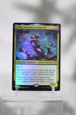 MTG Wilds of Eldraine Commander - Alela, Cunning Conqueror (Foil) - Image 1