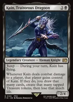 MTG Final Fantasy *FOIL* R Kain, Traitorous Dragoon #0105 - Image 1