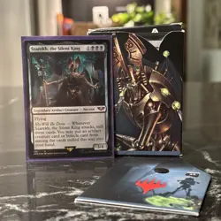 Warhammer 40k Necron Dynasties Commander Deck w/ Sleeves - Image 1
