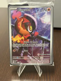 SEALED Pokemon Charcadet 022 Phantasmal Flames Pokemon Center Stamped - Image 1