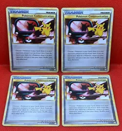 Pokemon Tcg Pokemon Communication 98/123 Heartgold & Soulsilver Non Holo x4 - Image 1