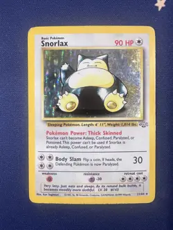 Snorlax Jungle Holo, Pokemon TCG 1999 11/64 Vintage - Image 1