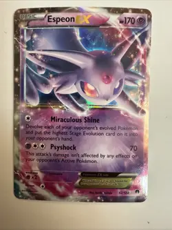 Pokemon Espeon EX 52/122 XY BREAKpoint Ultra Rare Holo - LP - Image 1
