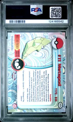 2000 TOPPS CHROME POKEMON T.V. #11 METAPOD PSA 10 - Image 2
