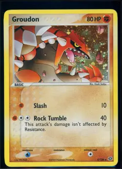 Pokemon EX EMERALD - #5/106 Groudon - Holo - ENG - Lightly Played+ - Image 1