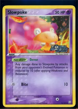 Pokemon TEAM ROCKET RETURNS - #76/109 Slowpoke - Reverse Holo - ENG - Near Mint+ - Image 1