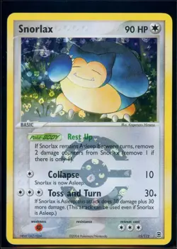 Pokemon EX FIRERED&LEAFGREEN - #15/112 Snorlax - Reverse Holo - ENG - Near Mint - Image 1