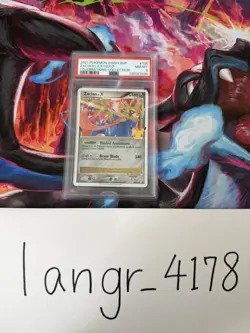 2021 POKEMON SWSH BLACK STAR PROMO CELEBRATIONS COLL #135 ZACIAN LV.X-HOLO PSA 8 - Image 2