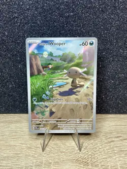 Paldean Wooper (102/094) IR~ Mint/NM Phantasmal Flames 2025 Full-Art Pokemon TCG - Image 1