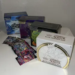 ✅Authentic 4x ETB Boxes + Pokemon Sword & Shield Scarlet & Violet Factory Sealed - Image 1
