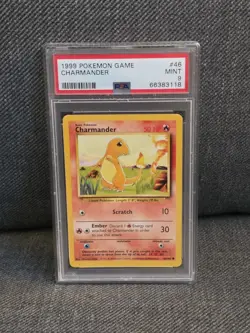 1999 Pokemon Base Set CHARMANDER #46 PSA 9 MINT - Image 1