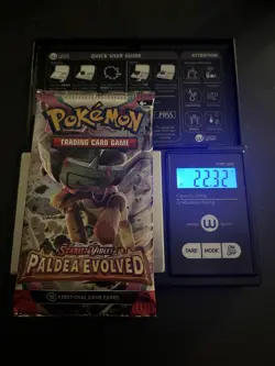 Heavy 22.32g Pokemon Sealed Paldea Evolved Booster Pack - Image 1