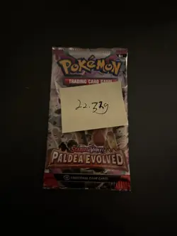 Heavy 22.32g Pokemon Sealed Paldea Evolved Booster Pack - Image 3