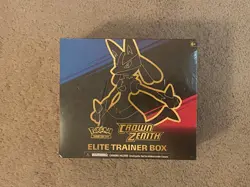 Pokemon TCG: Crown Zenith Elite Trainer Box - 10 Packs Lucario NIB 820650851476 - Image 1