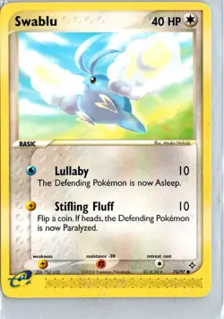 Swablu Common - Dragon 75/97 2003 NM Pokemon TCG - Image 1