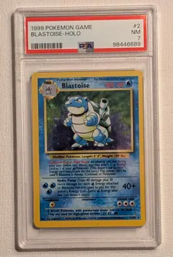 Pokemon BASE SET 1999-2000 #2 BLASTOISE HOLO PSA 7 - Image 1