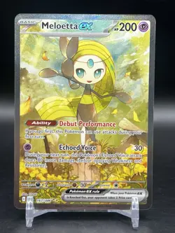 Pokemon Meloetta EX 167/086 Sv: Black Bolt Holo Special Illustration Rare NM - Image 1