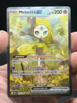 Pokemon Meloetta EX 167/086 Sv: Black Bolt Holo Special Illustration Rare NM - Image 3