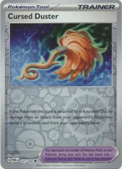 CURSED DUSTER 161/182 PARADOX RIFT POKEMON (REVERSE HOLO, NM) - Image 1