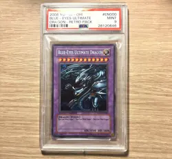Yu-Gi-Oh! PSA 9 Blue-Eyes Ultimate Dragon - RP01-EN000 2008 Original Retro Pack - Image 1