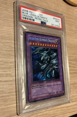 Yu-Gi-Oh! PSA 9 Blue-Eyes Ultimate Dragon - RP01-EN000 2008 Original Retro Pack - Image 3