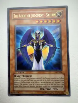 The Agent of Judgment Saturn [AST-006] Ultra Rare 1st Edition LP-MP Yugioh - Image 1